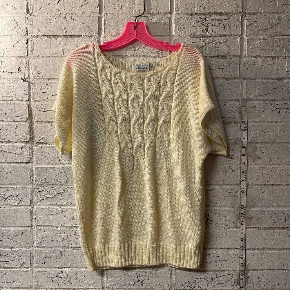 Vintage Sue Brett 80s Sweater Cream Medium